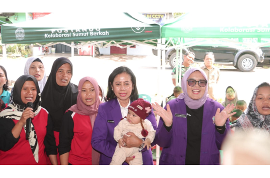 Ketua TP Posyandu Dairi Turun ke Lae Nuaha, Dorong Layanan Kesehatan dan Percepatan Penurunan Stunting