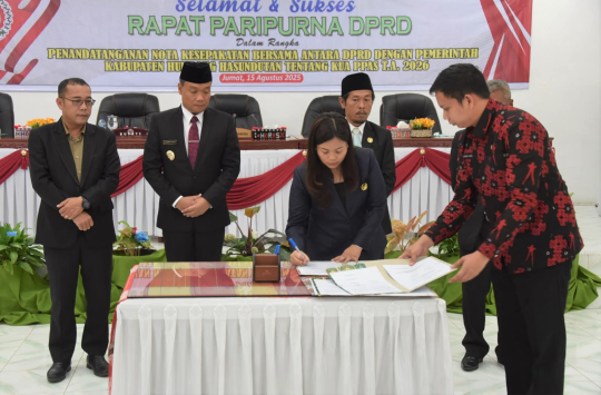 Pemerintah Kabupaten Humbang Hasundutan bersama DPRD akhirnya menyepakati dokumen KUA-PPAS Tahun Anggaran 2026