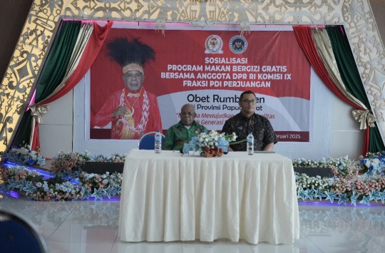 Warga Manokwari Barat menyambut dengan antusias sosialisasi Program Makan Bergizi Gratis (MBG)