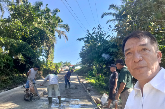 Masyarakat marharoan bolon untuk perbaikan jalan