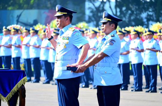 Marsma TNI Rudolf P Buulolo Resmi Jabat Dankoharmatau, Kasau Tegaskan Kesiapan Alutsista Jadi Kunci Kekuatan Udara