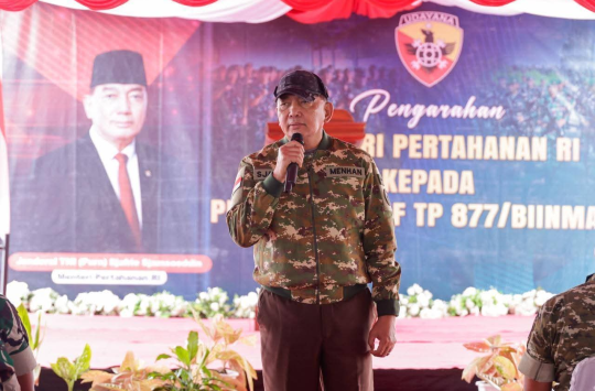 Menhan Kunjungi Yonif TP 877/Biinmaffo, Pastikan Kesiapan Satuan di Perbatasan NTT