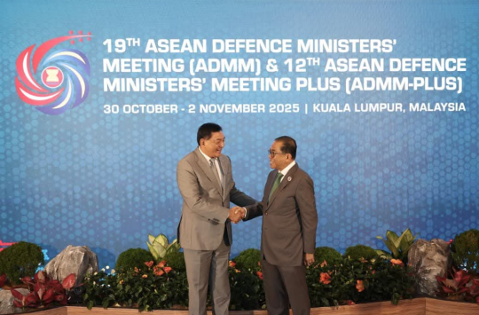 Menteri Pertahanan, Sjafrie Sjamsoeddin, saat menghadiri pertemuan ADMM ke-19 (foto; Kemhan)