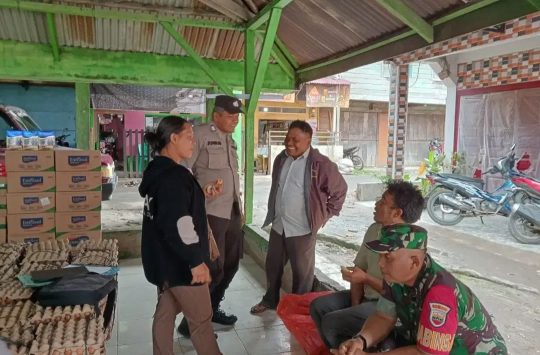 Patroli Dialogis Polsek Simpang Empat di Desa Gajah, Perkuat Sinergi TNI–Polri Jaga Kamtibmas Karo
