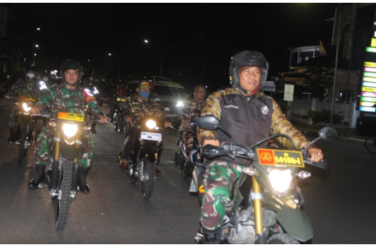 Patroli Gabungan Kodim, FKPPI & PPM di Pematangsiantar Demi Keamanan Malam Hari