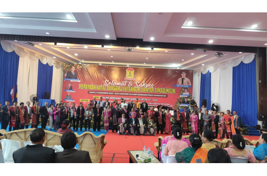 Jajaran pengurus Patambor Siantar-Simalungun periode 2024-2029 foto bersama