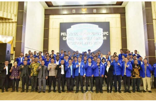 Acara pelantikan  20 PAC GAMKI Tapteng Periode  2025–2030 (foto: Dikominfo Tapteng)