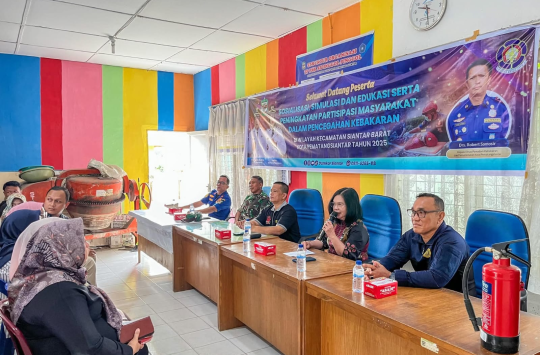 Acara **Sosialisasi, Edukasi, Simulasi, dan Peningkatan Partisipasi Masyarakat dalam Pencegahan Kebakaran** di Kelurahan Sipinggol-pinggol