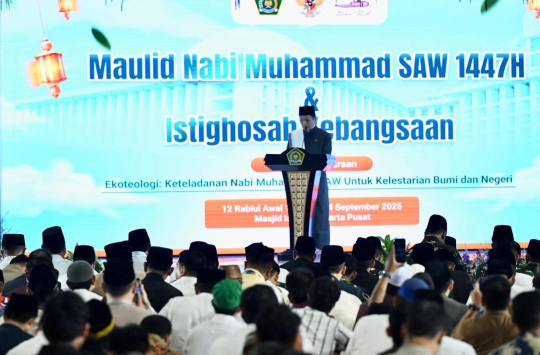 Suasana peringatan Maulid Nabi Muhammad SAW 1447 Hijriah di Masjid Istiqlal, Jakarta Pusat (Foto: BPMI Setpres)