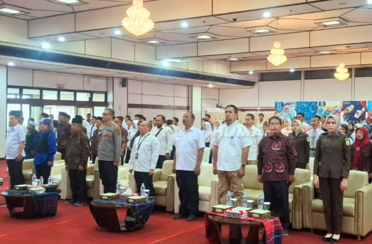 Para undangan yang hadir pada kegiatan bertajuk "Selamat Pagi Komandan" di Gedung Bank Indonesia Pematangsiantar