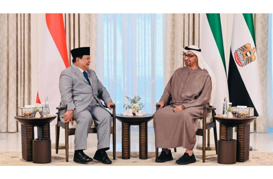 Presiden Prabowo Bertemu Sheikh Mohamed bin Zayed Al Nahyan (MBZ) (foto BPMI setpres)