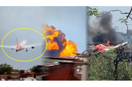 Pesawat Boeing 787-8 Dreamliner milik Air India terbakar mengakibatkan seluruh penumpang tewas ( Foto istimewa)