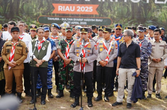 Kapolri Jendral Pol Lystio Sigit Prabowo Pimpin Jambore Karhutla Riau 2025 (Foto Istimewa)