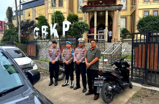 Polres Karo Perketat Pengamanan Gereja di Kabanjahe, Jemaat Ibadah Minggu dengan Aman