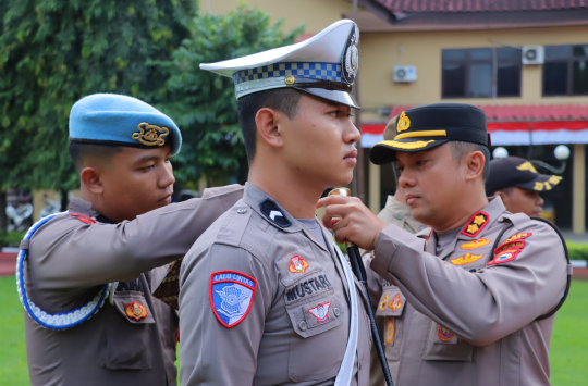 Gelar pasukan Polres Maros, Senin 14 Juli 2025. (Foto: Dok. Polres Maros)