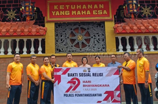 Polres Pematangsiantar menggelar Bakti Religi di tiga rumah ibadah (Foto : Humas Polres)