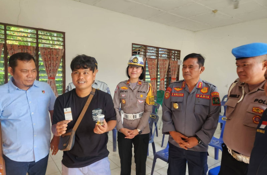 Polres Simalungun Gelar Pengecekan Urin dan Sosialisasi Lalu Lintas di Operasi Keselamatan Toba 2026