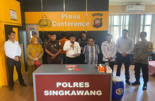 Polres Singkawang Gelar Pemusnahan Barang Bukti Sabu Seberat 37,41 Gram (Foto: Istimewa)