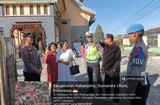 Polres Tanah Karo Intensifkan Pengamanan Ibadah Minggu, Patroli Mobile Gereja se-Kabanjahe