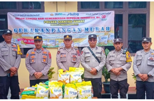 Polsek Siantar Barat saat melaksanakan GPM