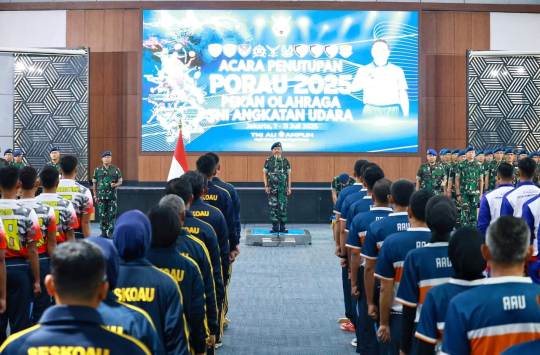 Acara penutupan PORAU 2025. ( Foto : Dispen AU)