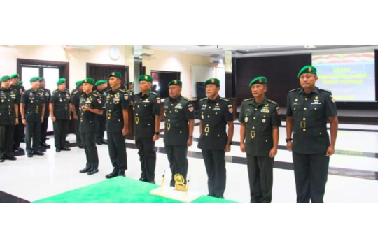 Acara pejabat di lingkungan Mapuspalad (foto: Puspalad)