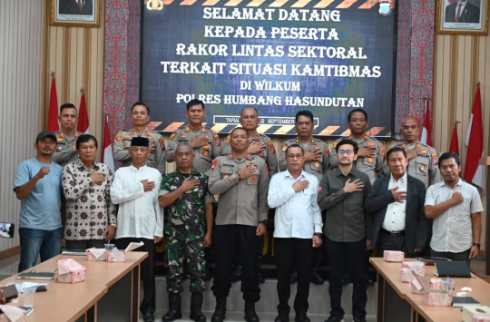 Rakor Lintas Sektoral" seputar keamanan dan Kamtibmas di Kabupaten Humbang Hasundutan