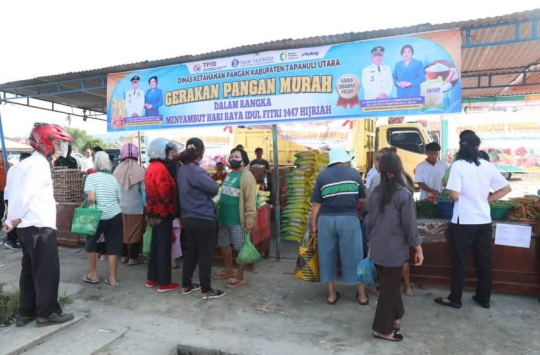 Sambut Idul Fitri 1447 H, Wabup Taput dan Forkopimda Sidak Pasar & Gelar Gerakan Pangan Murah