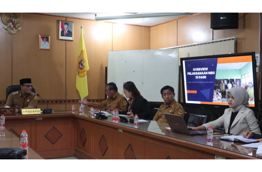 Satgas Percepatan Program MBG Kabupaten Dairi mengadakan pertemuan koordinasi dengan mitra-mitra Yayasan yang tergabung dalam BGN (foto: Diskominfo Dairi)