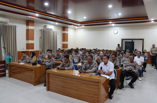 Ribuan personel gabungan amankan arus mudik di Sulsel. (Foto: Kabarnas/RA)