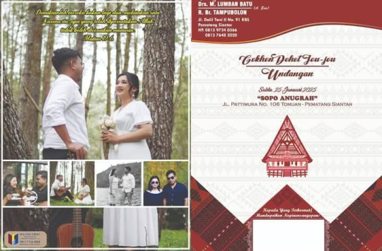 Undangan pernikahan korban yang telah disebarkan kepada para tamu (foto istimewa)