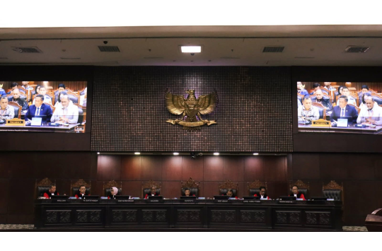 Sidang Uji Materi UU TNI Digelar di MK, Wamenhan Hadir