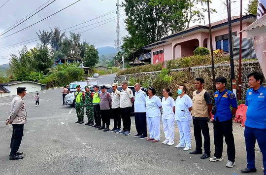 Sinergi TNI-Polri di Pos PAM Simpang Sitahoan, Pengamanan Arus Mudik Lebaran 2026 Makin Solid