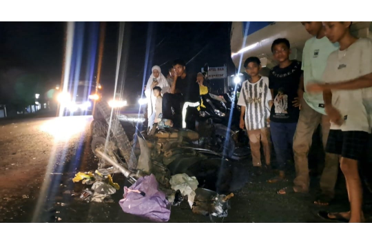 Tabrakan Sepeda Motor, Dua Orang Tewas di Batubara