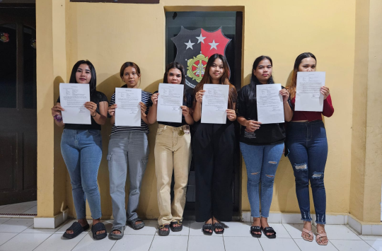Polisi amankan enam wanita di dalam cafe