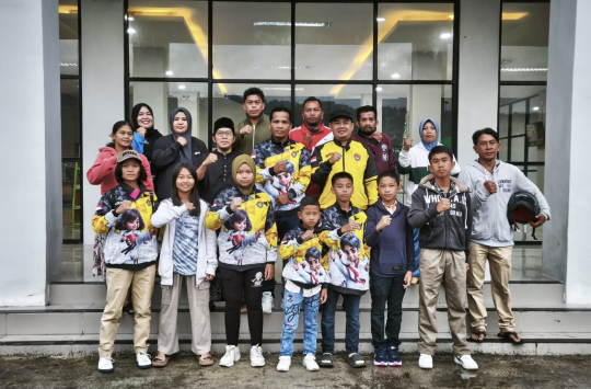 Tim Taekwondo Pakpak Bharat (Foto: Disominfo )