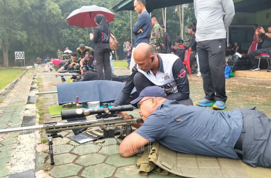 Kejuaraan Nasional Menembak F Class Anniversary PB Perbakin 2025. (Foto : Dispen AL)