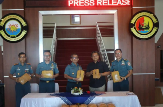 Konpers TNI AL berhasil gagalkan penyeludupan Ganja 15 kg di Perairan Natal, Kabupaten Mandailing Natal, Sumatera Utara