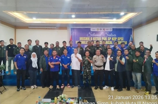 TNI Hadir Dukung Harmoni Industri, Kasdim 0207/Simalungun Hadiri Pelantikan PUK SP KEP SPSI Unilever