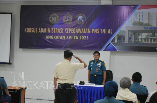 Kursus Administrasi Kepegawaian PNS TNI AL angkatan ke-16 Tahun Anggaran 2025