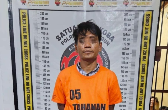 Tersangka Toni Bandar Narkoba Gunung Maligas