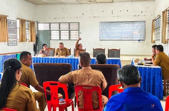 TP PKK Sumut, Dinas Sosial P3A Kota Pematangsiantar  rapat persiapan terkait LBS dan PHBS (foto; Diskominfo P.siantar)