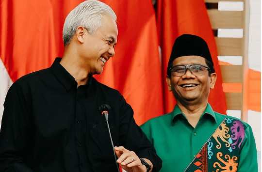 Bakal Calon Presiden, Ganjar Pranowo dan Bakal Calon Wakil Presiden, Mahfud MD. (Foto: Instagram @ganjar_pranowo)