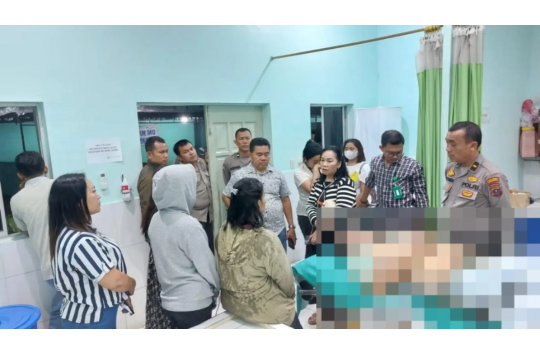 Korban sempat dibawa ke RS Vita Insani  dan di sana dinyatakan meninggal dunia ( Foto Istimewa)