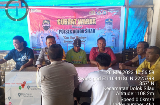 Kapolsek Dolok Silau melaksanakan Jumat Curhat