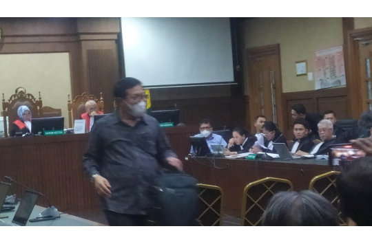 Erituah Damanik usai mengikuti sidang lanjutan