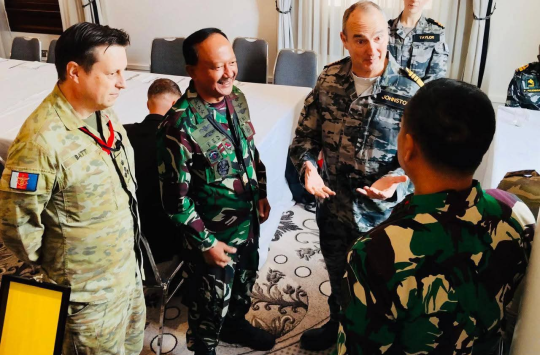 Marsekal Madya TNI, Ir. Tedi Rizalihadi S., M.M. saat menghadiri pembukaan Exercise Talisman Sabre 2025 (TS25) di Sydney, Australia