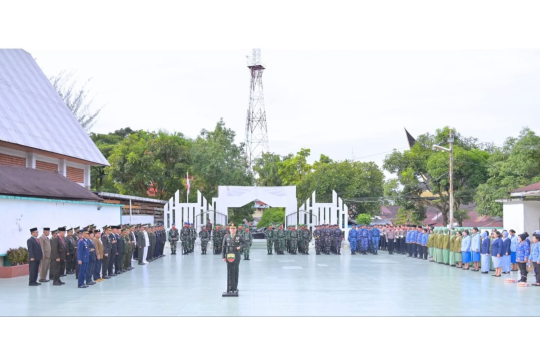 Upacara "Ziarah Nasional" yang digelar di TMP Simare-mare, Kota Sibolga (foto: Diskominfo Tapteng)