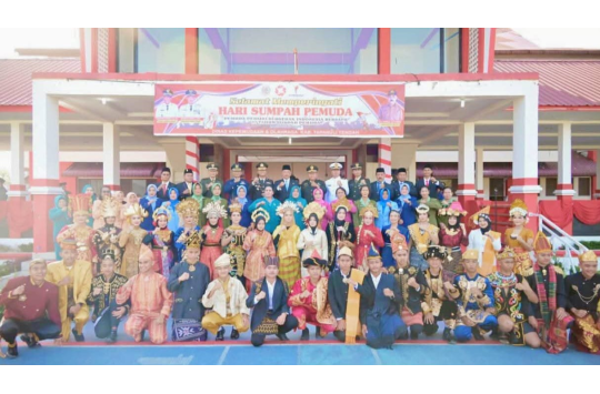 Suasana peringatan Hari Sumpah Pemuda  ke-97 di Kabupaten Tapanuli Tengah (foto; Diskominfo Tapteng)