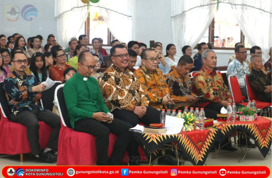 Wali Kota Gunungsitoli, Sowa’a Laoli saat menghadiri acara Perayaan Misi ke-160 dan Hari Ulang Tahun ke-31 Distrik I GNKPI (foto: Diskominfo Gunungsitoli)